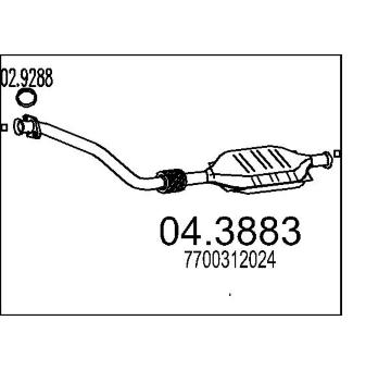 Katalyzátor MTS 04.3883