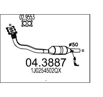 Katalyzátor MTS 04.3887