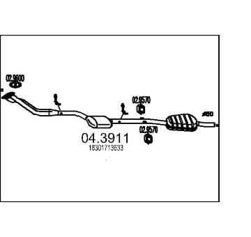 Katalyzátor MTS 04.3911