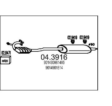 Katalyzátor MTS 04.3916