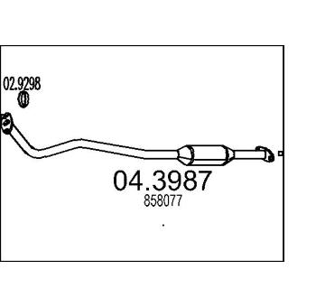 Katalyzátor MTS 04.3987