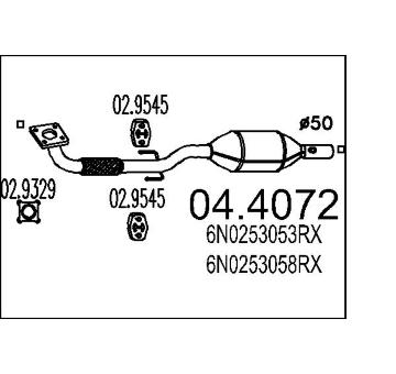 Katalyzátor MTS 04.4072