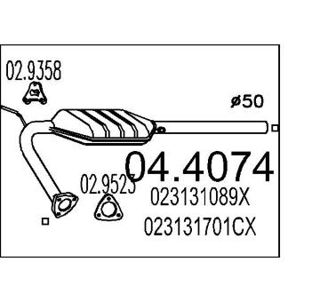 Katalyzátor MTS 04.4074