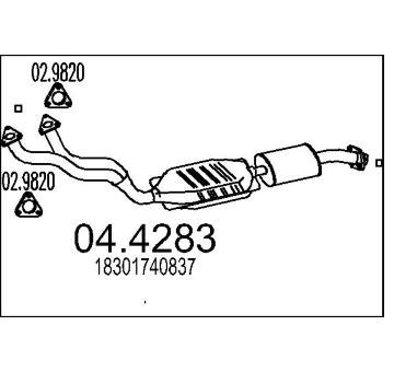 Katalyzátor MTS 04.4283