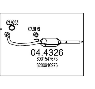 Katalyzátor MTS 04.4326
