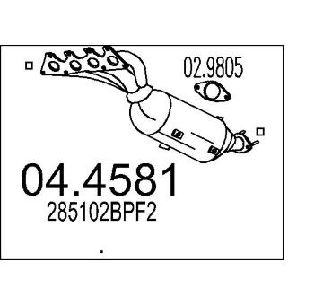 Katalyzátor MTS 04.4581