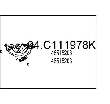 Výfuková trubka MTS 04.C111978K