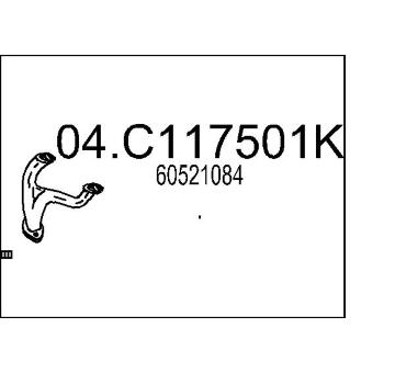 Výfuková trubka MTS 04.C117501K