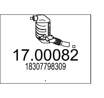 Filtr pevnych castic, vyfukovy system MTS 17.00082