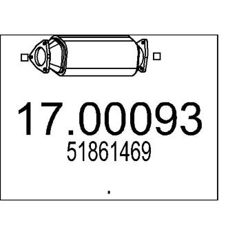 Filtr pevnych castic, vyfukovy system MTS 17.00093