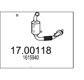 Filtr pevnych castic, vyfukovy system MTS 17.00118