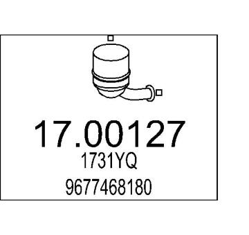 Filtr pevnych castic, vyfukovy system MTS 17.00127