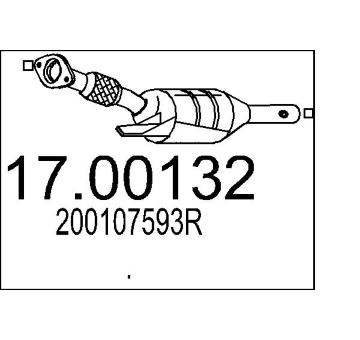 Filtr pevnych castic, vyfukovy system MTS 17.00132