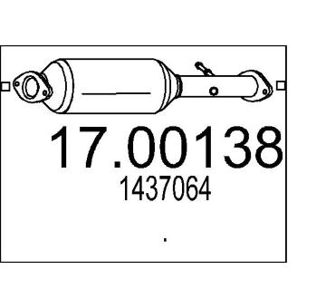 Filtr pevnych castic, vyfukovy system MTS 17.00138