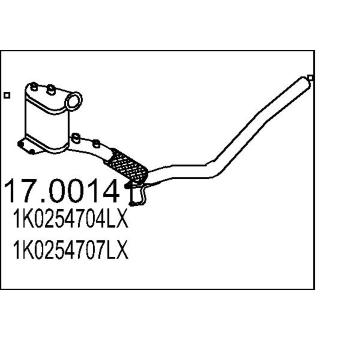 Filtr pevnych castic, vyfukovy system MTS 17.00141