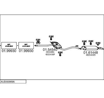 Výfukový systém MTS AUDI00969A016008