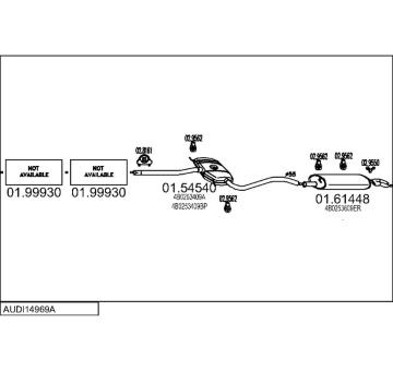 Výfukový systém MTS AUDI14969A016014