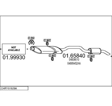 Výfukový systém MTS CHRY01929A005132