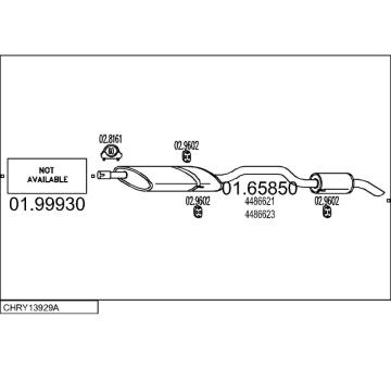 Výfukový systém MTS CHRY13929A005132