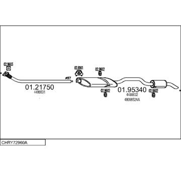 Výfukový systém MTS CHRY72960A023861