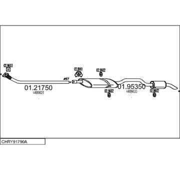 Výfukový systém MTS CHRY91790A005134