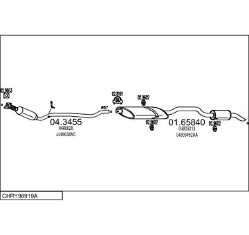Výfukový systém MTS CHRY98919A007751
