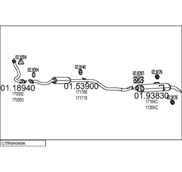 Výfukový systém MTS CITR04069A005551