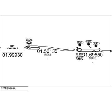 Výfukový systém MTS CITR25869A016249