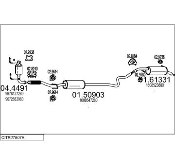 Výfukový systém MTS CITR27807A121982