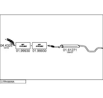 Výfukový systém MTS CITR48899A019065