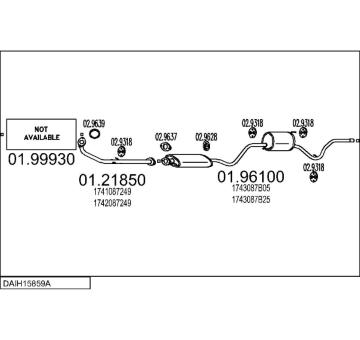 Výfukový systém MTS DAIH15859A004344