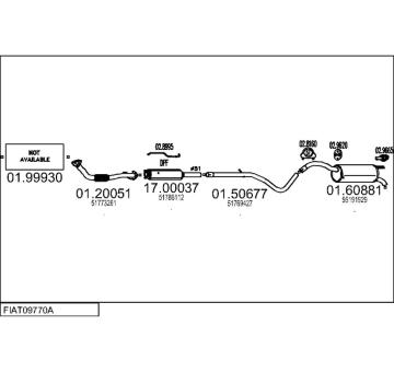 Výfukový systém MTS FIAT09770A018910