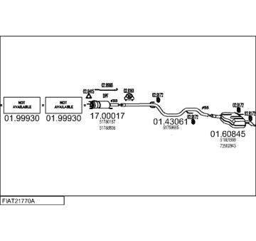 Výfukový systém MTS FIAT21770A018904
