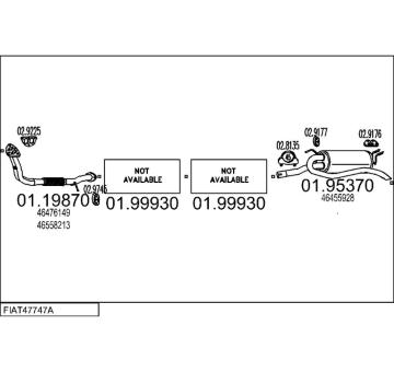 Výfukový systém MTS FIAT47747A010255