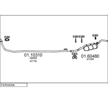 Výfukový systém MTS FIAT83930A002722