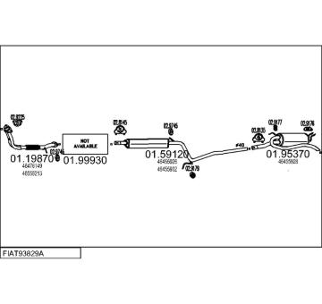 Výfukový systém MTS FIAT93829A008781