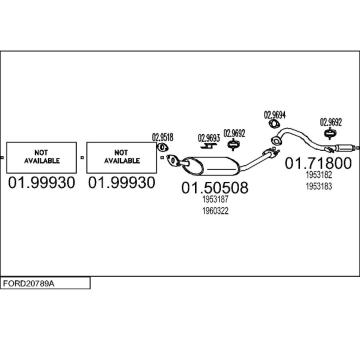 Výfukový systém MTS FORD20789A004533