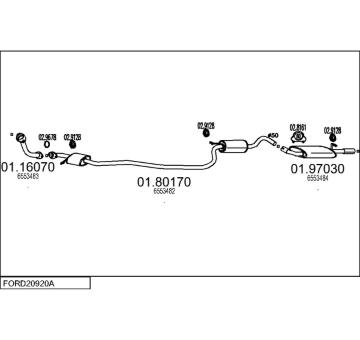 Výfukový systém MTS FORD20920A006650