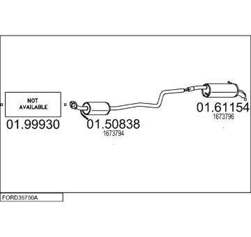 Výfukový systém MTS FORD35750A028239