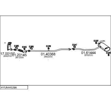 Výfukový systém MTS HYUN44528A009446