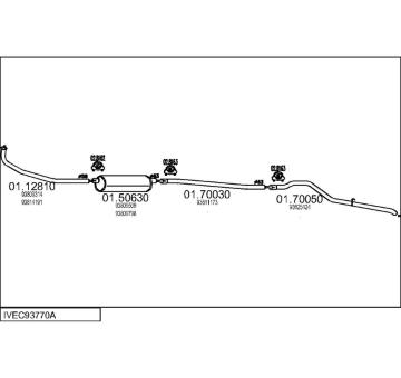 Výfukový systém MTS IVEC93770A034079