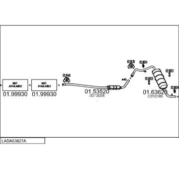 Výfukový systém MTS LADA03827A003063