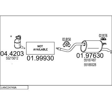 Výfukový systém MTS LANC24740A023357