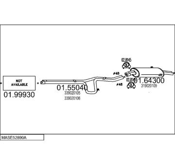 Výfukový systém MTS MASE52890A004919
