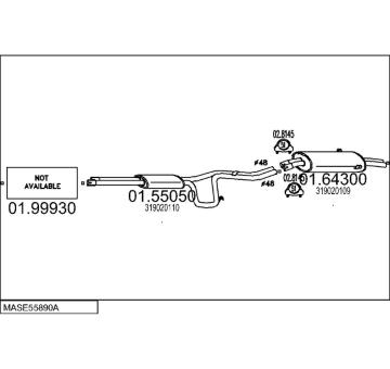 Výfukový systém MTS MASE55890A004919