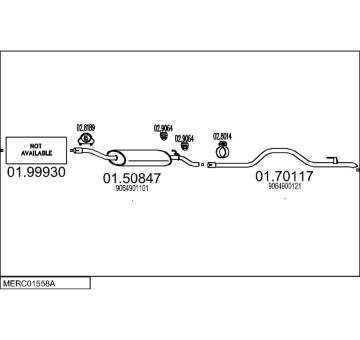 Výfukový systém MTS MERC01558A032911