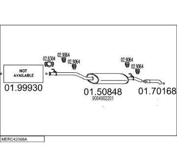Výfukový systém MTS MERC42568A032904
