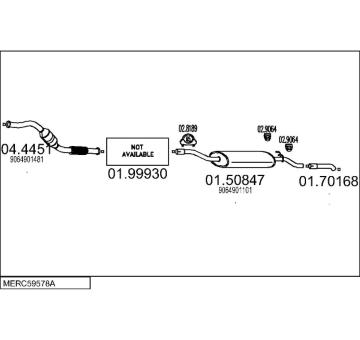 Výfukový systém MTS MERC59578A019660
