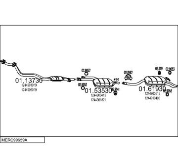 Výfukový systém MTS MERC99659A000443