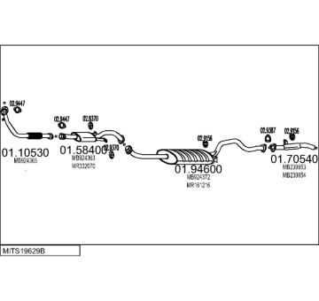Výfukový systém MTS MITS19629B101121